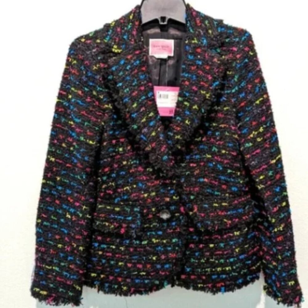 Kate Spade New York Tweed Blazer‎ Size 6 New